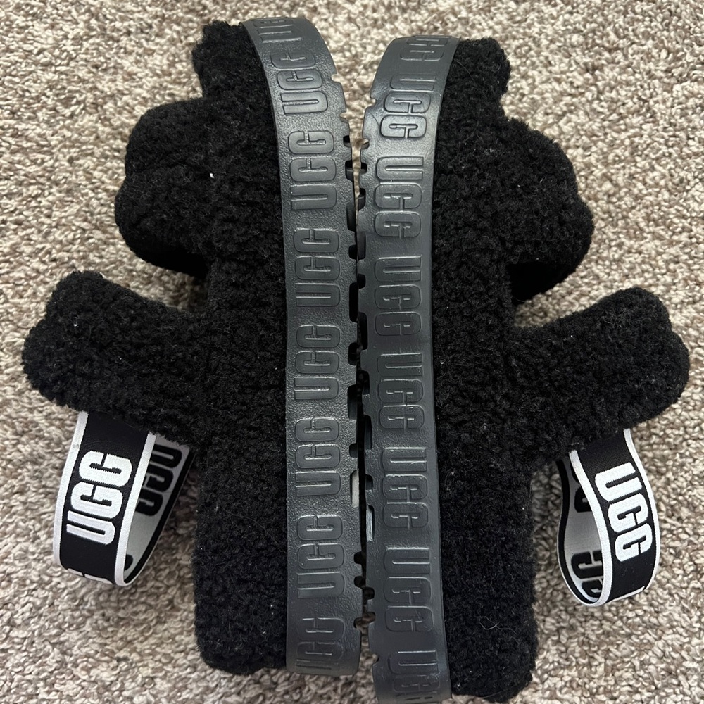 Black Ugg Oh Flufflita Women’s Slides/Shoes